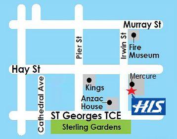 H.I.S. Perth Office Map
