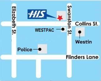 H.I.S. Melbourne Office Map